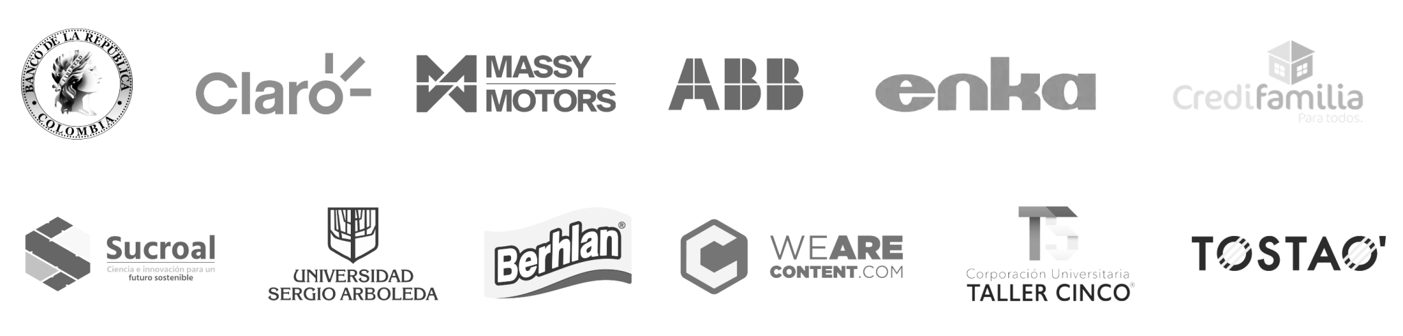 Logotipos de empresas e instituciones que confían en Orange Digital